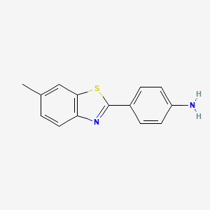molecular formula C14H12N2S B1219440 2-(4-氨基苯基)-6-甲基苯并噻唑 CAS No. 92-36-4