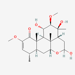 molecular formula C22H34O7 B1219442 Nigakihemiacetal A 