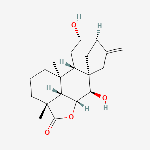molecular formula C20H28O4 B1219444 7beta,12alpha-Dihydroxykaurenolide CAS No. 62107-03-3