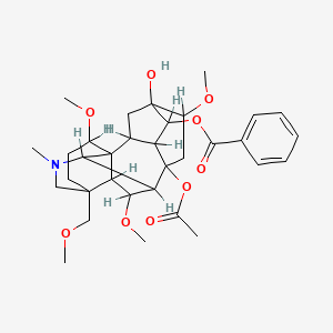 molecular formula C33H45NO9 B1219447 Delphinine CAS No. 561-07-9