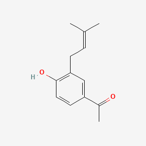 molecular formula C13H16O2 B1219448 4-Hydroxy-3-(3-methyl-2-butenyl)acetophenone CAS No. 26932-05-8