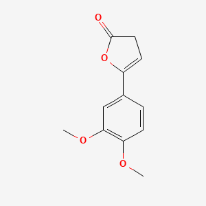 molecular formula C12H12O4 B12194529 5-(3,4-dimethoxyphenyl)-2(3H)-furanone 