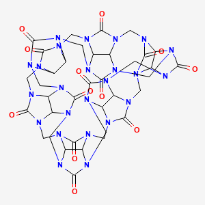 molecular formula C36H36N24O12 B1219460 Cucurbituril CAS No. 80262-44-8