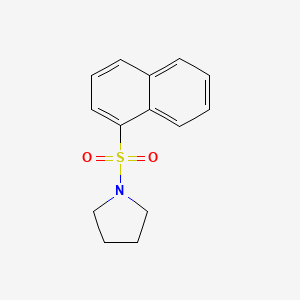 molecular formula C14H15NO2S B12194634 1-(Naphthalene-1-sulfonyl)-pyrrolidine 
