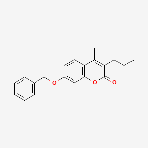 molecular formula C20H20O3 B12194643 7-(benzyloxy)-4-methyl-3-propyl-2H-chromen-2-one 