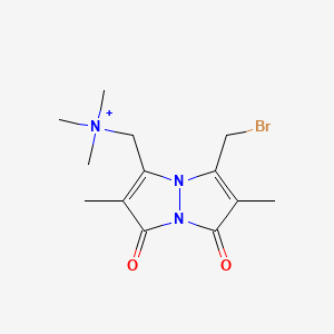 molecular formula C13H19BrN3O2+ B1219479 Bromotrimethylammoniobimane CAS No. 75403-48-4