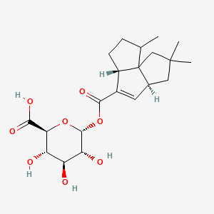 molecular formula C21H30O8 B1219484 Deoxypentalenylglucuron CAS No. 85648-55-1