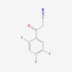 molecular formula C9H4F3NO B121949 2,4,5-三氟苯甲酰乙腈 CAS No. 142501-42-6