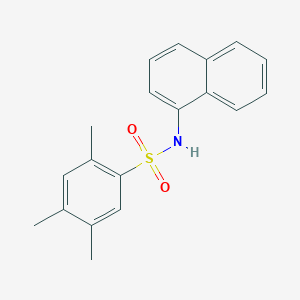 molecular formula C19H19NO2S B12194933 Naphthyl[(2,4,5-trimethylphenyl)sulfonyl]amine 