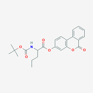 molecular formula C23H25NO6 B12194950 6-oxo-6H-benzo[c]chromen-3-yl N-(tert-butoxycarbonyl)norvalinate 