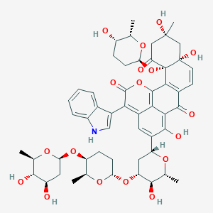molecular formula C53H61NO18 B012195 Urdamycin D CAS No. 104443-44-9