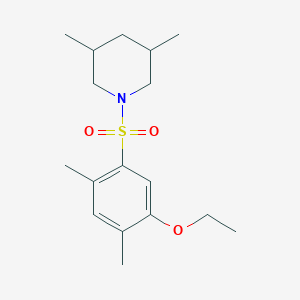 molecular formula C17H27NO3S B12195015 1-[(5-Ethoxy-2,4-dimethylphenyl)sulfonyl]-3,5-dimethylpiperidine 