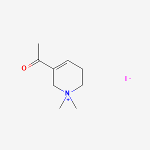 Pyridinium, 3-acetyl-1,2,5,6-tetrahydro-1,1-dimethyl-, iodide