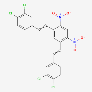 1,5-Bis[2-(3,4-dichlorophenyl)ethenyl]-2,4-dinitrobenzene