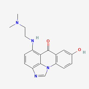 10-[2-(Dimethylamino)ethylamino]-5-hydroxy-1,14-diazatetracyclo[7.6.1.02,7.013,16]hexadeca-2(7),3,5,9,11,13(16),14-heptaen-8-one