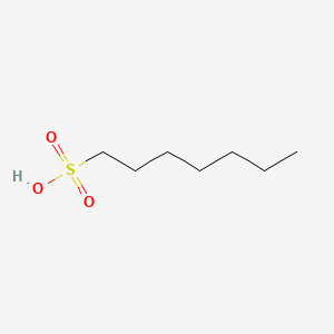 molecular formula C7H16O3S B1219519 1-Heptanesulfonic acid CAS No. 60586-80-3