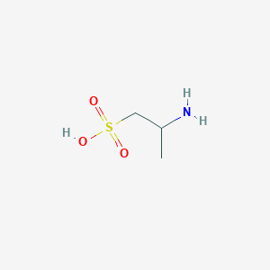 molecular formula C3H9NO3S B1219527 2-Aminopropane-1-sulfonic acid CAS No. 7297-06-5