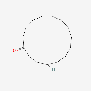 molecular formula C16H30O B1219531 Cyclopentadecanone, 4-methyl- CAS No. 34894-60-5