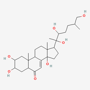 2,3,14-trihydroxy-10,13-dimethyl-17-(2,3,7-trihydroxy-6-methylheptan-2-yl)-2,3,4,5,9,11,12,15,16,17-decahydro-1H-cyclopenta[a]phenanthren-6-one