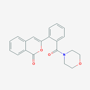 molecular formula C20H17NO4 B12195348 3-[2-(morpholin-4-ylcarbonyl)phenyl]-1H-isochromen-1-one 