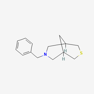 molecular formula C14H19NS B1219546 7-Benzyl-3-thia-7-azabicyclo[3.3.1]nonane CAS No. 89398-06-1