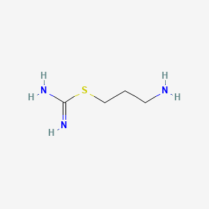 molecular formula C4H11N3S B1219552 3-氨基丙基异硫脲 CAS No. 7320-57-2
