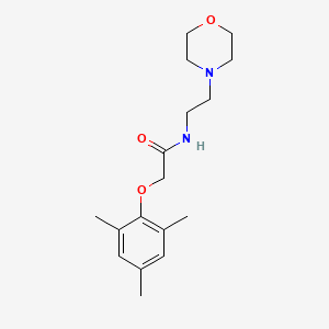 molecular formula C17H26N2O3 B12195549 N-[2-(morpholin-4-yl)ethyl]-2-(2,4,6-trimethylphenoxy)acetamide 