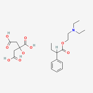 molecular formula C22H33NO9 B1219556 Butetamate citrate CAS No. 3639-12-1