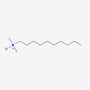 molecular formula C12H27NO B1219559 1-Decanamine, N,N-dimethyl-, N-oxide CAS No. 2605-79-0
