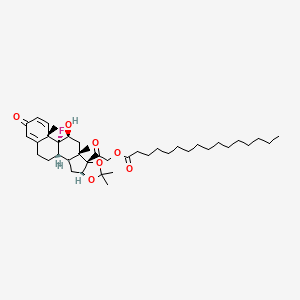 molecular formula C40H61FO7 B1219560 Triamcinolone acetonide 21-palmitate CAS No. 92626-27-2