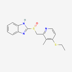molecular formula C16H17N3OS2 B1219562 Disuprazole CAS No. 99499-40-8