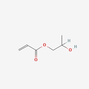 molecular formula C6H10O3<br>CH2=CHCOOCH2CH(CH3)OH<br>C6H10O3 B1219563 2-Hydroxypropyl acrylate CAS No. 999-61-1