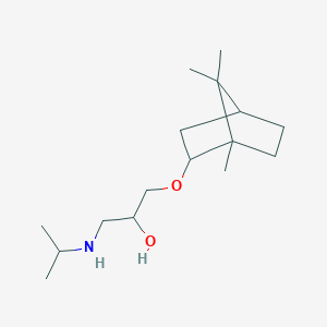 molecular formula C16H31NO2 B12195674 1-(Propan-2-ylamino)-3-[(1,7,7-trimethylbicyclo[2.2.1]hept-2-yl)oxy]propan-2-ol CAS No. 20041-48-9
