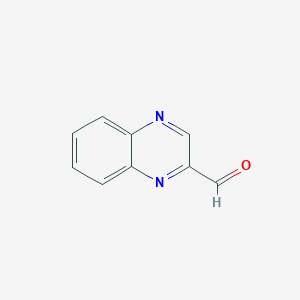 molecular formula C9H6N2O B121957 Quinoxaline-2-carbaldehyde CAS No. 1593-08-4