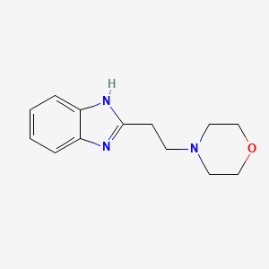 molecular formula C13H17N3O B12195704 Benzimidazole, 2-(2-morpholinoethyl)- CAS No. 16671-64-0