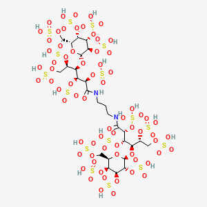 molecular formula C27H50N2O70S16 B1219571 Aprosulate CAS No. 123123-68-2
