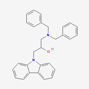 molecular formula C29H28N2O B12195776 1-Carbazol-9-yl-3-dibenzylamino-propan-2-ol CAS No. 5757-19-7