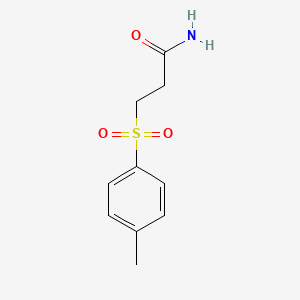 molecular formula C10H13NO3S B12195829 3-(4-Methylbenzenesulfonyl)propanamide 