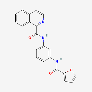 N-[3-[[2-furanyl(oxo)methyl]amino]phenyl]-1-isoquinolinecarboxamide