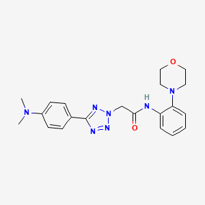 2-[5-[4-(dimethylamino)phenyl]-2-tetrazolyl]-N-[2-(4-morpholinyl)phenyl]acetamide