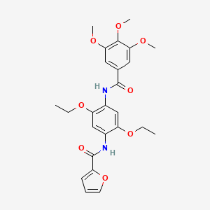 N-[2,5-diethoxy-4-[[oxo-(3,4,5-trimethoxyphenyl)methyl]amino]phenyl]-2-furancarboxamide
