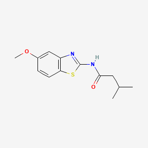 N-(5-methoxy-1,3-benzothiazol-2-yl)-3-methylbutanamide