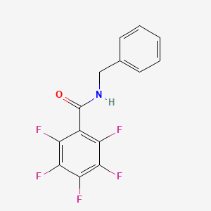 molecular formula C14H8F5NO B1219590 N-benzyl-2,3,4,5,6-pentafluorobenzamide 