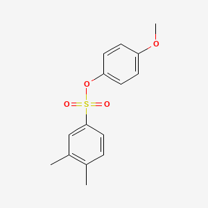 molecular formula C15H16O4S B12195901 4-Methoxyphenyl 3,4-dimethylbenzenesulfonate 