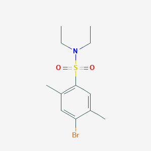 molecular formula C12H18BrNO2S B12195977 [(4-Bromo-2,5-dimethylphenyl)sulfonyl]diethylamine 