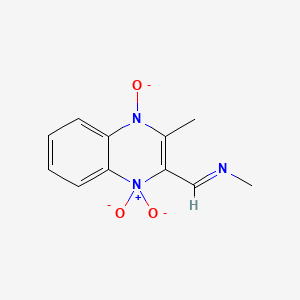 alpha-(1,4-Dioxido-3-methylquinoxalin-2-yl)-N-methylnitrone