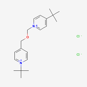 molecular formula C20H30Cl2N2O B1219605 Pyridinium, 1,1'-oxydimethylenebis(4-tert-butyl-, dichloride CAS No. 40225-02-3
