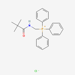 molecular formula C24H27ClNOP B12196075 Triphenyl(pivalamidomethyl)phosphonium chloride CAS No. 121561-25-9