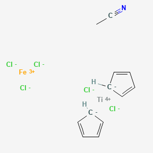 molecular formula C12H13Cl5FeNTi B1219610 Bcancttf CAS No. 93083-39-7