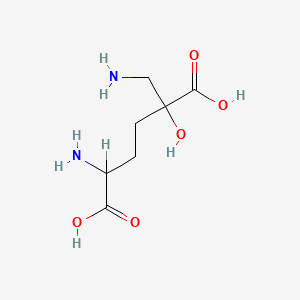 5-Amino-2-aminomethyl-2-hydroxyadipic acid